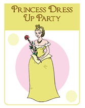 Princess dress up party invitations Princess dress up party invitations