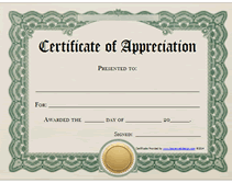 printable certificates of appreciation