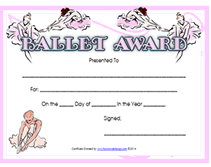 ballet ballerina awards