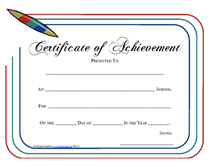 print certificate of achievements
