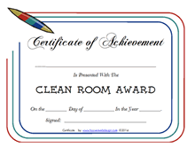 pen clean room certificate