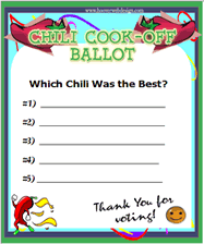 chili cook-off ballot template