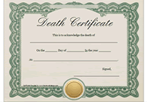 free death certificate to print