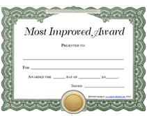 free most improved award