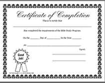blank printable bible award certificate