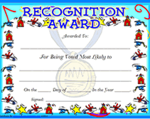 blank school free printable most likely to award certificate