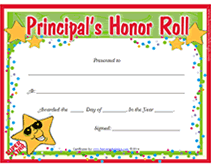 principals honor roll awards