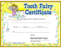 printable tooth fairy certificate boy fishing
