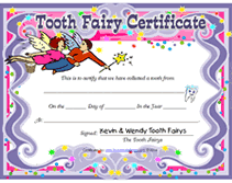 printable tooth fairy certificate team