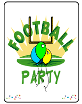 printable football party invitations