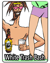 club white trash bash invites printable White Trash Bash party invitations