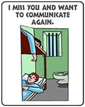 i want to communicate Prison greeting cards