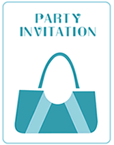 Purse Party Invitations Purse Party Invitations Green