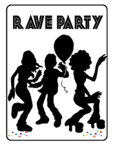 printable rave party invitations