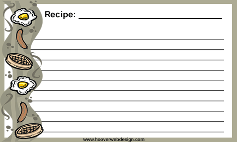 breakfast recipe cards