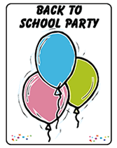 printable back to school party invite