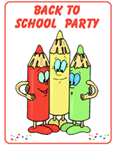 back to school party invitation to print