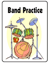 school band practice invitations