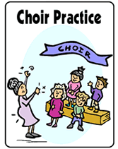 school Choir practice invitations