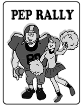 high school pep rally invitations
