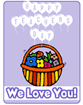 Free Printable "Happy Teachers"  Greeting Cards Template