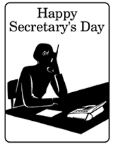 secretarys day greeting card receptionist