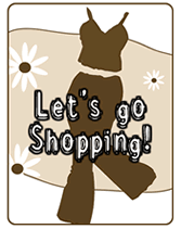 printable lets go shopping invitations