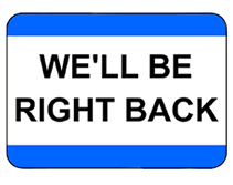 Free Printable We ll Be Right Back Temporary Sign Free Printable We ll Be Right Back Temporary Sign