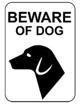 Beware Of Dog printable sign