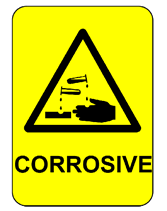 Corrosive Safety printable sign
