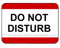 Do Not Disturb printable sign