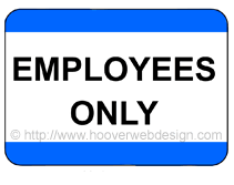 Employees Only printable sign