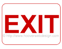 Exit printable sign