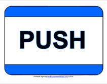 push printable office sign