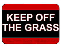 Keep Off The Grass printable sign
