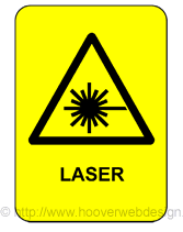 Laser Safety printable sign