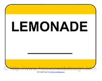 Lemonade printable sign