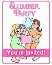 free slumber party invitations