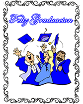 free printable Feliz Graduacion greeting cards