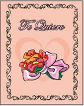 free printable Te Quiero greeting cards