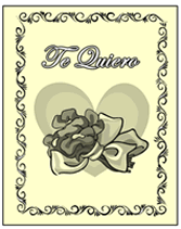 free printable Te Quiero greeting cards