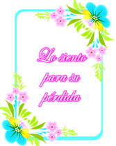 free printable Lo Siento Para Su Pérdida greeting cards