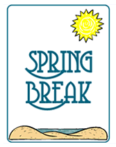 Spring Break party invitations