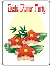 Sushi Party invitations