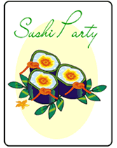 Sushi Party invitations