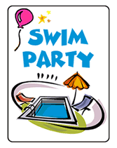 pool swim party invites Swim Party Free Printable Invitations Templates