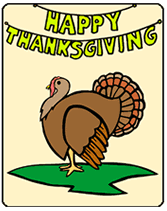 Pritnable Thanksgiving Greeting Cards