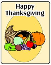 Pritnable Thanksgiving Greeting Cards