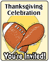 Thanksgiving Party Invitations