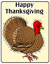 Pritnable Thanksgiving Greeting Cards